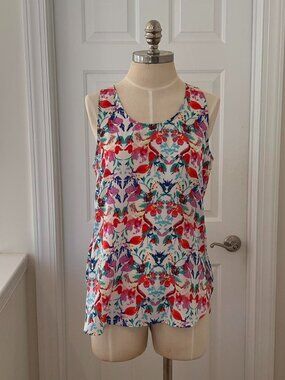 Dalia multicoloured floral tank top